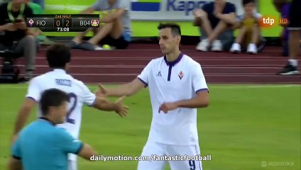 Nikola Kalinic Goal HD Fiorentina 1-2 Bayer Leverkusen 04.08.2016