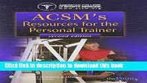 Ebook ACSM s Resources for the Personal Trainer Free Online