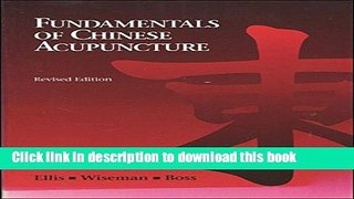 Books Fundamentals of Chinese Acupuncture Free Online
