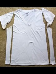 украсить майку кружевом за 10 минут