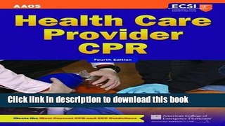 Books Health Care Provider CPR Free Download