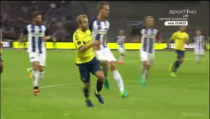 2-1 Teemu Pukki Goal HD - Brondby 2-1 Hertha - 04.08.2016 HD