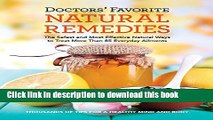 Books Doctors  Favorite Natural Remedies: The Safest and Most Effective Natural Ways to Treat More