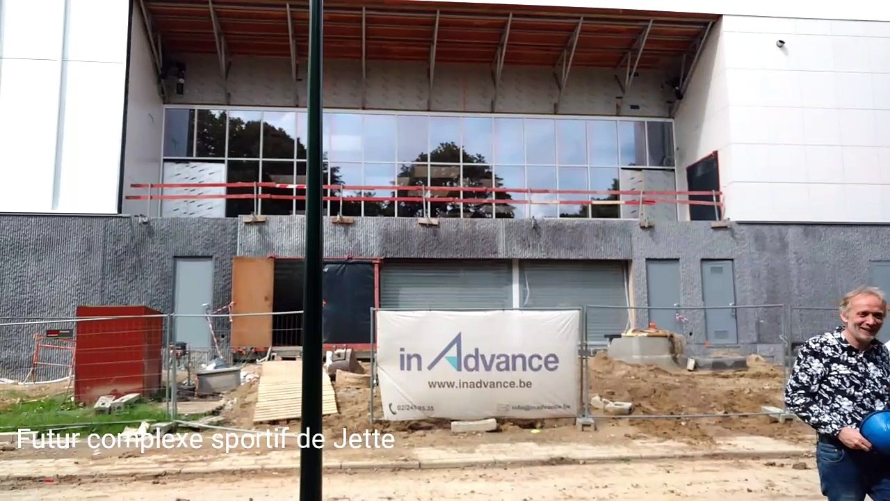 visite du chantier du complexe sportif de jette