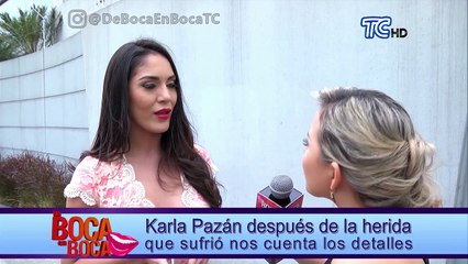 Karla Pazán da detalles del accidente que sufrió en días pasados