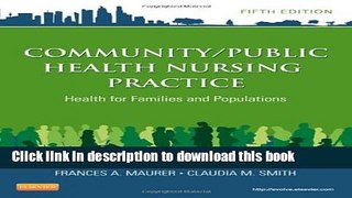 Books Community/Public Health Nursing Practice: Health for Families and Populations, 5e (Maurer,