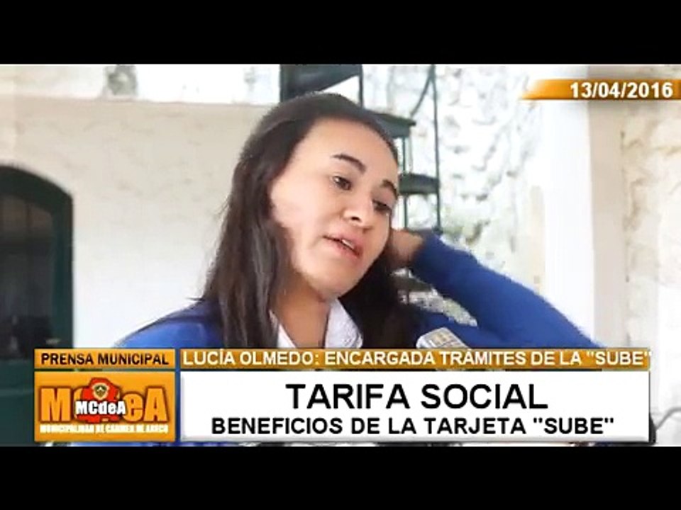 TARIFA SOCIAL DE LA TARJETA SUBE