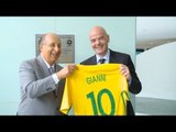 Presidente da Fifa, Gianni Infantino, visita a CBF