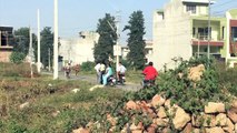 Husband Hitting Wife on busy Road in Amritsar India but no one stopping