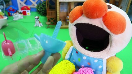 アンパンマン おもちゃアニメ プレイフォームのアイスクリーム パクパクアンパンマン playfoam ice candy