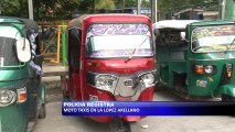 Policia registra mototaxis en la Lopez Arellano