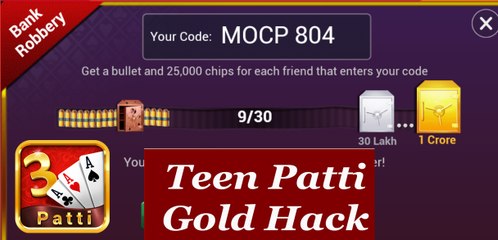 TEEN PATTI GOLD HACK