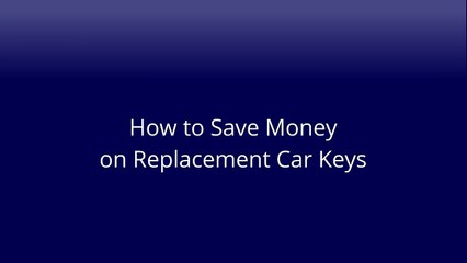 Replacement Keys For Cars in Orem, UT