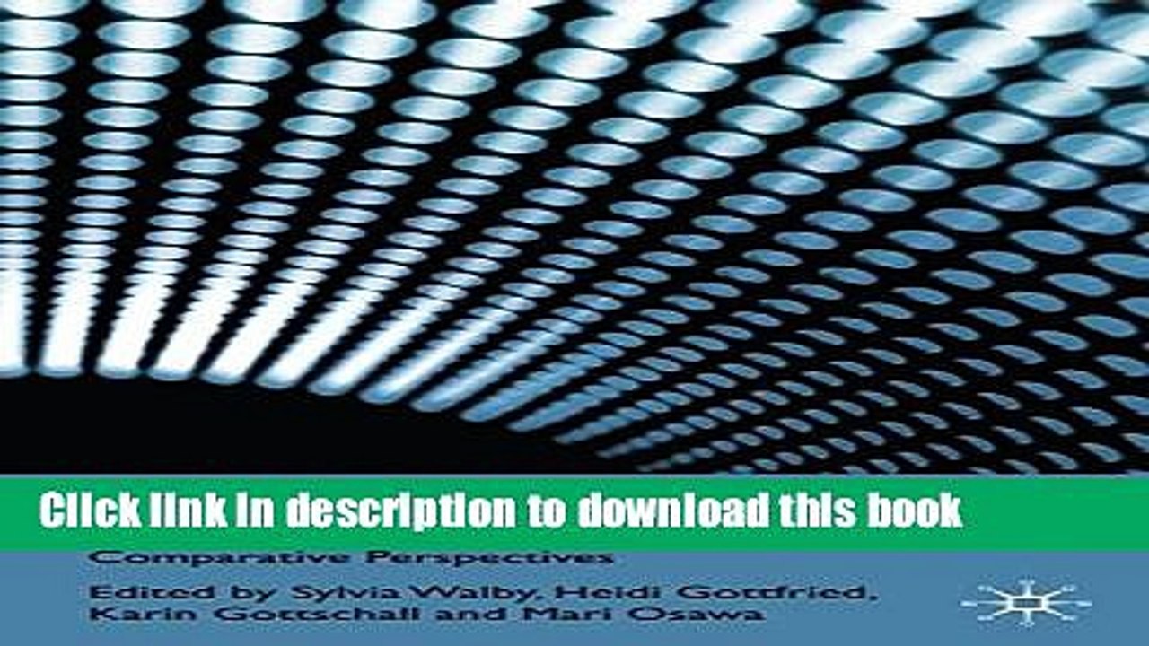 [PDF] Gendering the Knowledge Economy: Comparative Perspectives  Read Online