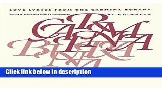Books Love Lyrics from the Carmina Burana Full Online
