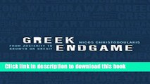 [PDF] Greek Endgame: From Austerity to Growth or Grexit Free Books