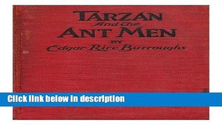 Books Tarzan and the Ant Men Full Online