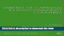 [PDF] Varieties of Capitalism in Post-Communist Countries (Studies in Economic Transition) Free