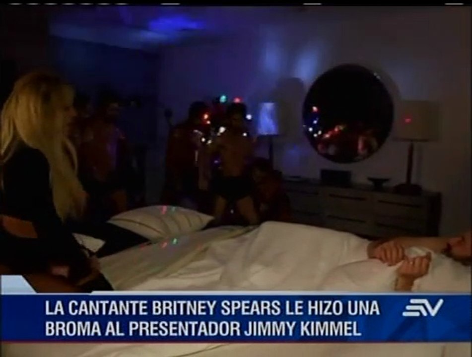 Britney Spears le hizo una broma al presentador Jimmy Kimmel