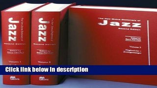 Books The New Grove Dictionary of Jazz(3 Volume Set) Full Online