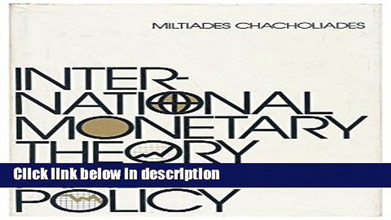 Ebook International Monetary Theory and Policy (Economics handbook series) Free Online