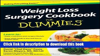 Ebook Weight Loss Surgery Cookbook For Dummies Free Online