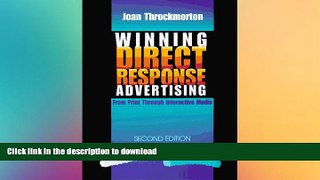 READ THE NEW BOOK Winning Direct Response Advertising: From Print Through Interactive Media READ