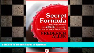 FAVORIT BOOK Secret Formula READ EBOOK