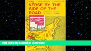 DOWNLOAD The Verse By The Side of the Road: The Story of the Burma Shave Signs FREE BOOK ONLINE