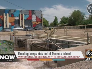 Flooding keeping children out of PHX school