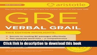 Ebook GRE Verbal Grail Full Download