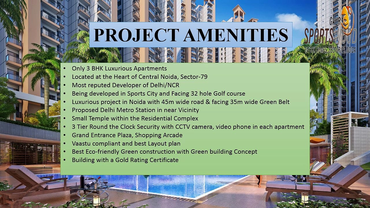 Buy Gaur Sports Wood Apartments At Sector 79 Noida