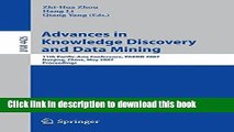 Ebook Advances in Knowledge Discovery and Data Mining: 11th Pacific-Asia Conference, PAKDD 2007,
