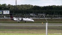 Brussels Airlines Dash 8 Q400 - Take off at Billund Airport