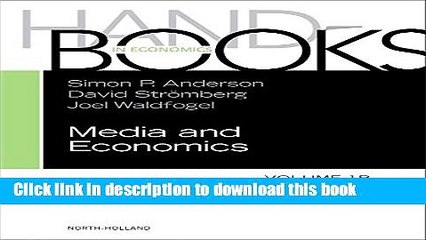 [Download] Handbook of Media Economics, vol 1B, Volume 1B (Handbooks in Economics) Free Books