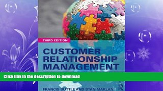 EBOOK ONLINE Customer Relationship Management: Concepts and Technologies READ PDF FILE ONLINE