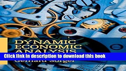 [PDF] Dynamic Economic Analysis: Deterministic Models in Discrete Time Free Books