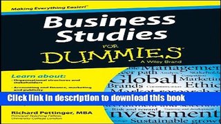 Books Business Studies For Dummies Free Online