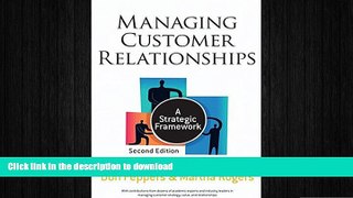 READ THE NEW BOOK Managing Customer Relationships: A Strategic Framework FREE BOOK ONLINE