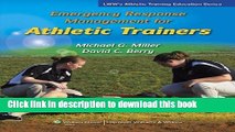 Books Emergency Response Management for Athletic Trainers (Athletic Training Education) 1 Pap/Psc