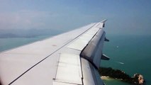 Bangkok Airways Airbus A319 Landing at Koh Samui VTSM Runway 17