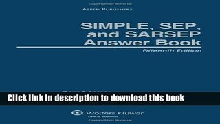 Ebook SIMPLE SEP SARSEP Answer Book 15th Edition Full Online