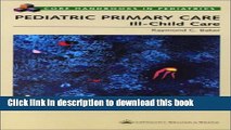 PDF  Pediatric Primary Care: Ill-Child Care (Core Handbook Series in Pediatrics)  Free Books