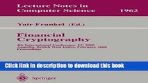 Books Financial Cryptography: 4th International Conference, FC 2000 Anguilla, British West Indies,