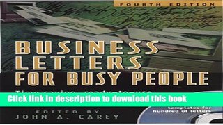 Ebook Business Letters for Busy People, Fourth Edition Full Download