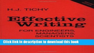 Ebook Effective Writing for Engineers, Managers, Scientists, 2nd Edition Full Online