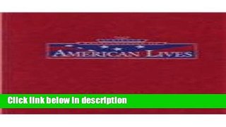 Ebook The Scribner Encyclopedia of American Lives Free Online