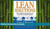 FAVORIT BOOK Lean Solutions: How Companies and Customers Can Create Value and Wealth Together READ