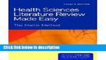 Books Health Sciences Literature Review Made Easy (Garrard, Health Sciences Literature Review Made
