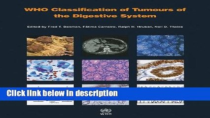 Books WHO Classification of Tumours of the Digestive System (IARC WHO Classification of Tumours)